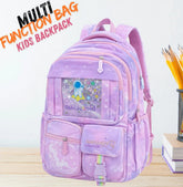 Princess Dream Rainbow School Backpack For Girls