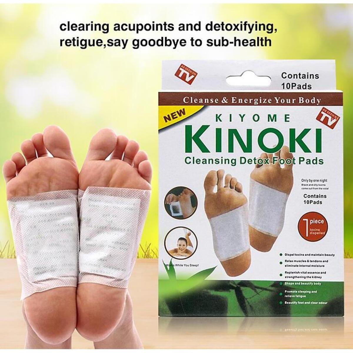 Kiyome Kinoki Detox - Pain-Free Cleansing Patches For Night Detox, Stress Relief & Body Toxin Removal